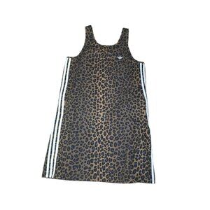 Adidas Originals Leopard Print Tank Dress Size Large